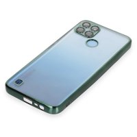 Newface Realme C25Y Kılıf Razer Lensli Silikon - Yeşil