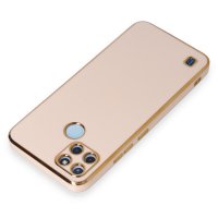Newface Realme C25Y Kılıf Volet Silikon - Pembe