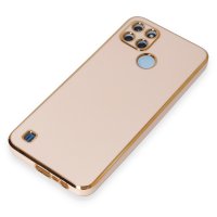 Newface Realme C25Y Kılıf Volet Silikon - Pembe