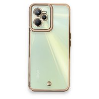 Newface Realme C35 Kılıf Liva Lens Silikon - Pudra