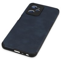 Newface Realme C35 Kılıf Loop Deri Silikon - Lacivert