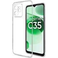 Newface Realme C35 Kılıf Lüx Şeffaf Silikon