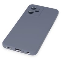 Newface Realme C35 Kılıf Nano içi Kadife Silikon - Gri