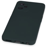 Newface Realme C35 Kılıf Nano içi Kadife Silikon - Koyu Yeşil