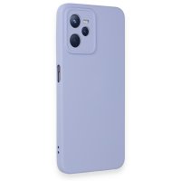 Newface Realme C35 Kılıf Nano içi Kadife Silikon - Lila