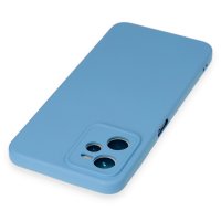 Newface Realme C35 Kılıf Nano içi Kadife Silikon - Mavi