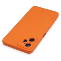 Newface Realme C35 Kılıf Nano içi Kadife Silikon - Turuncu