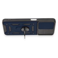 Newface Realme C35 Kılıf Pars Lens Yüzüklü Silikon - Lacivert