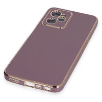 Newface Realme C35 Kılıf Volet Silikon - Mor