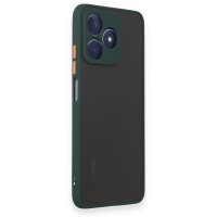 Newface Realme C53 Kılıf Montreal Silikon Kapak - Yeşil
