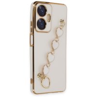 Newface Realme C55 Kılıf Esila Silikon - Beyaz