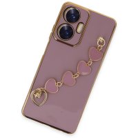 Newface Realme C55 Kılıf Esila Silikon - Mor