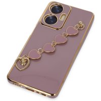 Newface Realme C55 Kılıf Esila Silikon - Mor