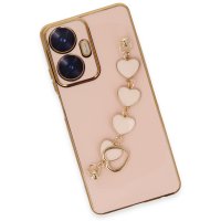 Newface Realme C55 Kılıf Esila Silikon - Pudra