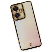 Newface Realme C55 Kılıf Liva Lens Silikon - Siyah