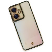 Newface Realme C55 Kılıf Liva Lens Silikon - Yeşil