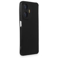 Newface Realme C55 Kılıf Loop Deri Silikon - Siyah