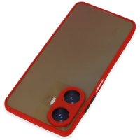 Newface Realme C55 Kılıf Montreal Silikon Kapak - Kırmızı