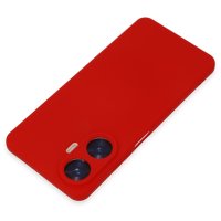 Newface Realme C55 Kılıf Nano içi Kadife Silikon - Kırmızı