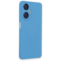 Newface Realme C55 Kılıf Nano içi Kadife Silikon - Mavi