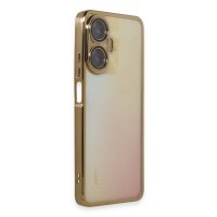 Newface Realme C55 Kılıf Razer Lensli Silikon - Gold