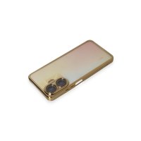 Newface Realme C55 Kılıf Razer Lensli Silikon - Gold