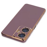 Newface Realme C55 Kılıf Volet Silikon - Mor