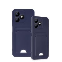 Newface Realme Note 50 4G Kılıf Kelvin Kartvizitli Silikon - Lacivert