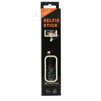 Newface Renkli Metal Selfie Çubuğu - Siyah