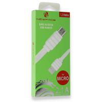 Newface S31 Micro USB Kablo 1.2M 2.1A