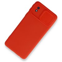 Newface Samsung Galaxy A01 Core Kılıf Color Lens Silikon - Kırmızı