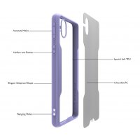 Newface Samsung Galaxy A01 Core Kılıf Platin Silikon - Siyah