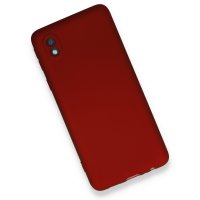Newface Samsung Galaxy A01 Core Kılıf First Silikon - Bordo