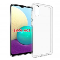 Newface Samsung Galaxy A02 Kılıf Lüx Şeffaf Silikon