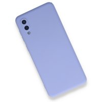 Newface Samsung Galaxy A02 Kılıf Nano içi Kadife Silikon - Lila