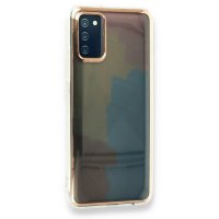 Newface Samsung Galaxy A02S Kılıf Çiçekli Silikon - Kırmızı