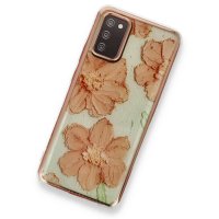 Newface Samsung Galaxy A02S Kılıf Çiçekli Silikon - Rose