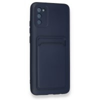 Newface Samsung Galaxy A02S Kılıf Kelvin Kartvizitli Silikon - Lacivert