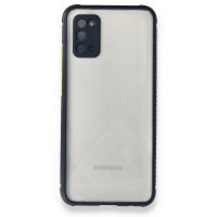 Newface Samsung Galaxy A02S Kılıf Miami Şeffaf Silikon  - Lacivert