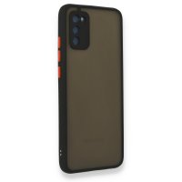 Newface Samsung Galaxy A03S Kılıf Montreal Silikon Kapak - Siyah