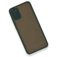 Newface Samsung Galaxy A03S Kılıf Montreal Silikon Kapak - Yeşil