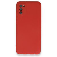 Newface Samsung Galaxy A02S Kılıf First Silikon - Kırmızı