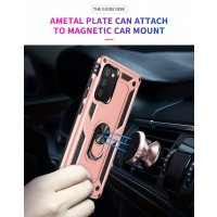 Newface Samsung Galaxy A03S Kılıf Sofya Yüzüklü Silikon Kapak - Rose