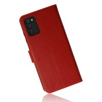 Newface Samsung Galaxy A02S Kılıf Trend S Plus Kapaklı Kılıf - Kırmızı