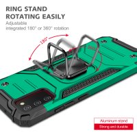 Newface Samsung Galaxy A02S Kılıf Zegna Yüzüklü Silikon Kapak - Koyu Yeşil