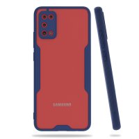 Newface Samsung Galaxy A02S Kılıf Platin Silikon - Lacivert