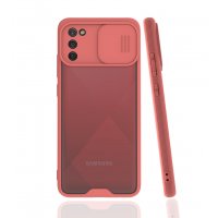 Newface Samsung Galaxy A02S Kılıf Platin Kamera Koruma Silikon - Pembe