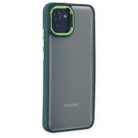 Newface Samsung Galaxy A03 Kılıf Dora Kapak - Haki Yeşil