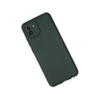 Newface Samsung Galaxy A03 Kılıf First Silikon - Koyu Yeşil