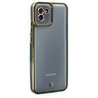 Newface Samsung Galaxy A03 Kılıf Liva Lens Silikon - Yeşil